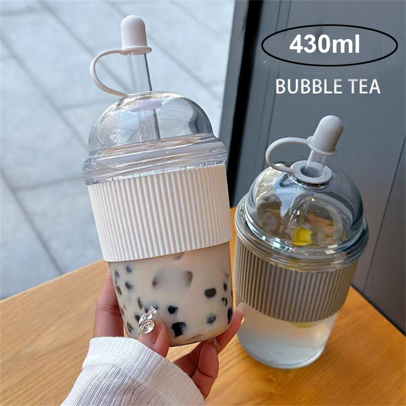 Coffee Tea Boba - 430ml copo de palha com tampa
