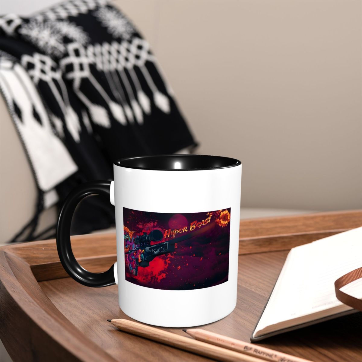 Coffee Tea Photos - Caneca de Cerâmica Engraçada Hyper Beast