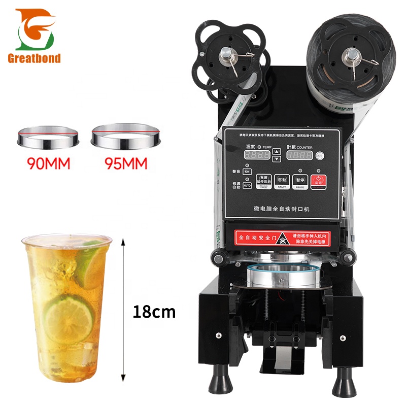 Coffee Tea Boba - Máquina de Selagem Automática Elétrica Comercial