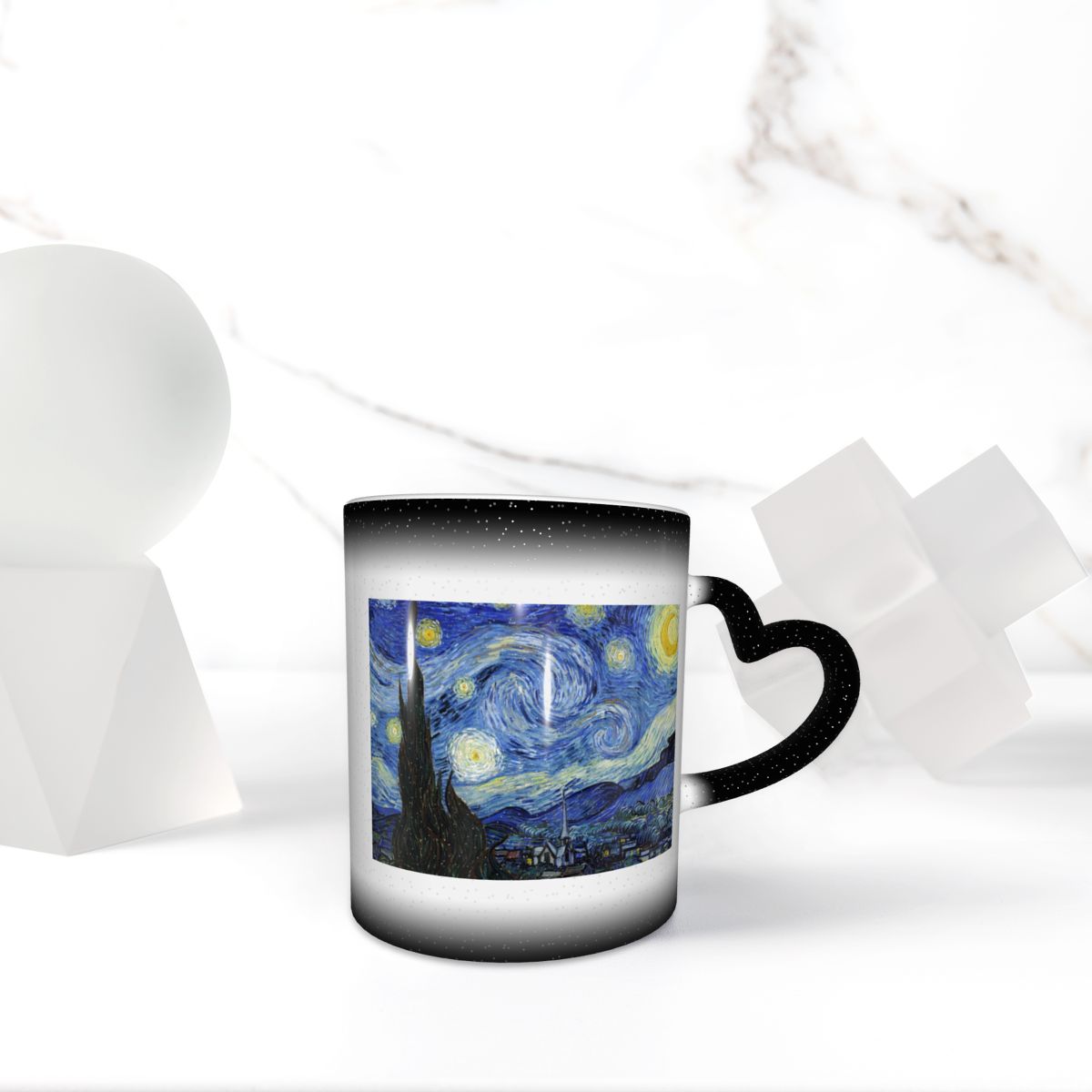 Coffee Tea Van - Caneca Van Gogh Engraçada de Cerâmica