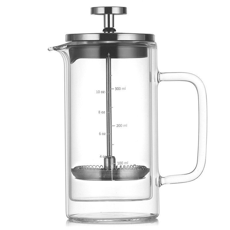 French Press Glass - Dupla Camada Pote De Café Francês