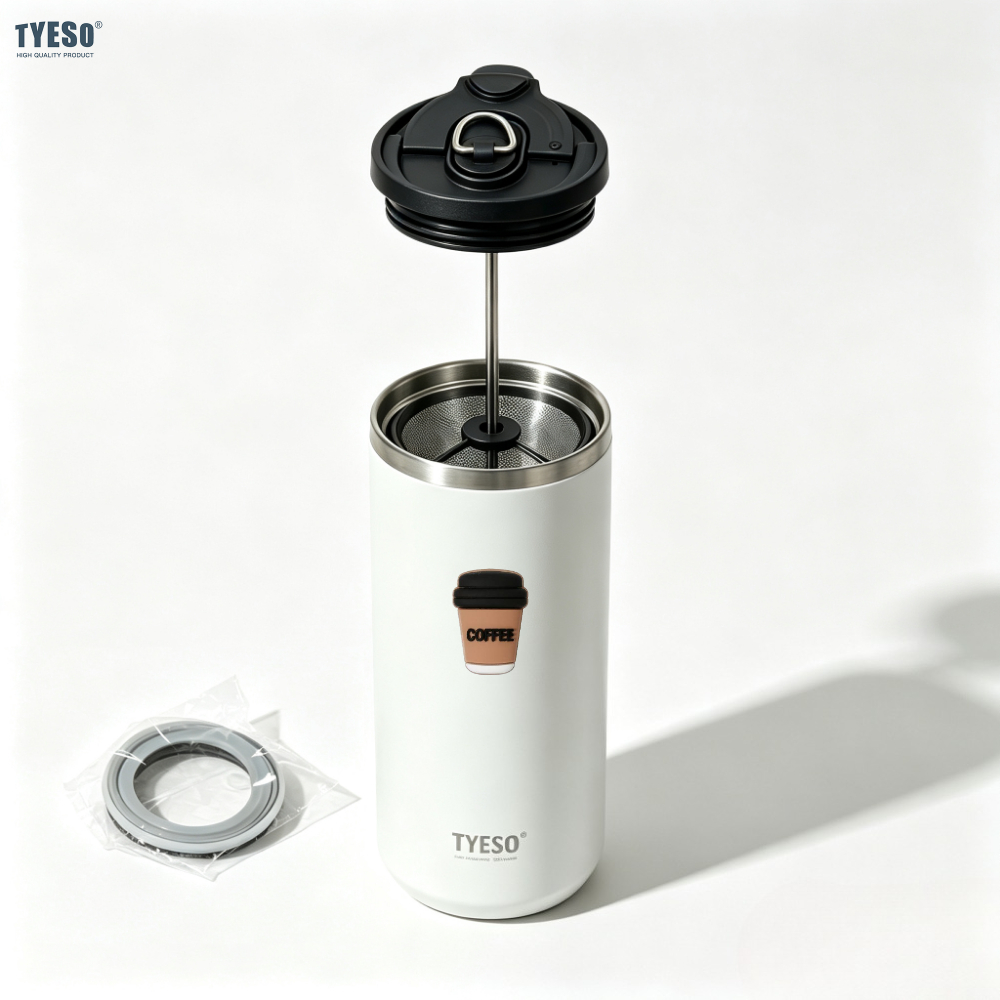 French Press Glass - Tyeso 750ml Prensa Francesa, Garrafa Térmica
