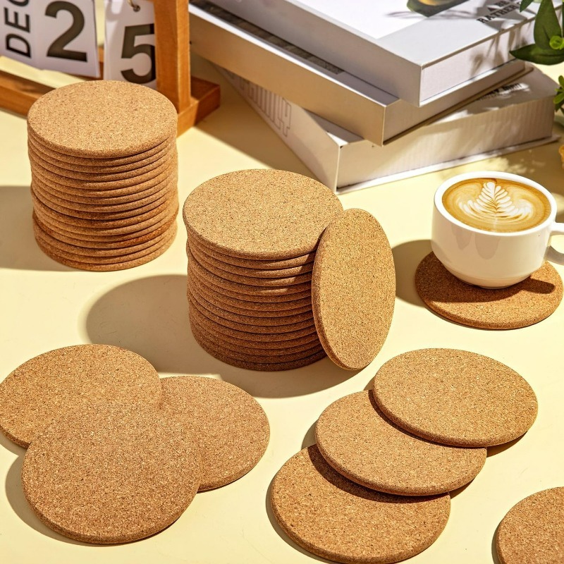Porta-copos redondos de cortiç - Coffee Tea Holders avaliação e preço