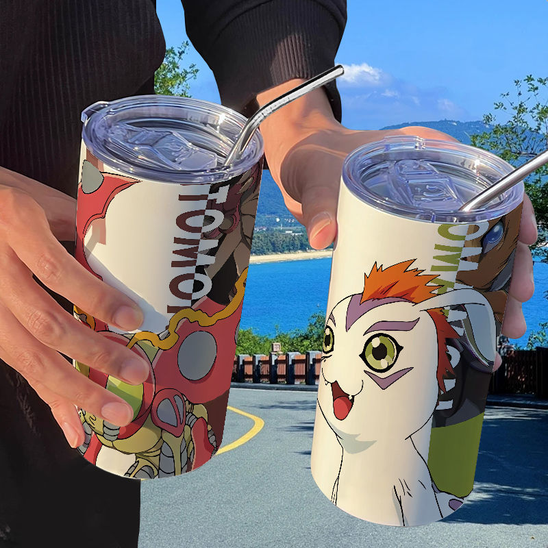 Digimon anime copo térmico per - Coffee Tea Shop avaliação e preço