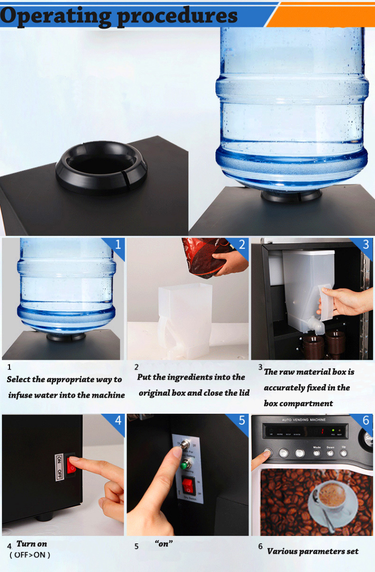 Máquina de Venda Automática de - Coffee Tea Vending Machine For Office avaliação e preço