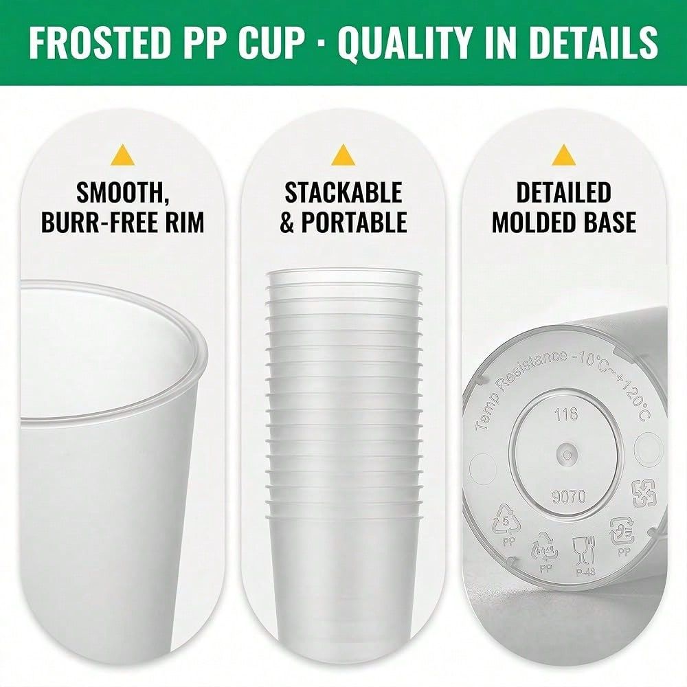 Copos de Plástico Fosco para B - Coffee Tea Boba avaliação e preço