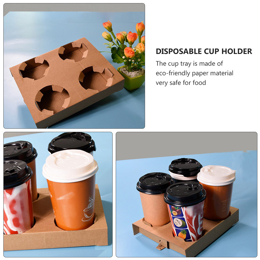 10 Peças de Bandejas de Papel  - Coffee Tea Holders avaliação e preço
