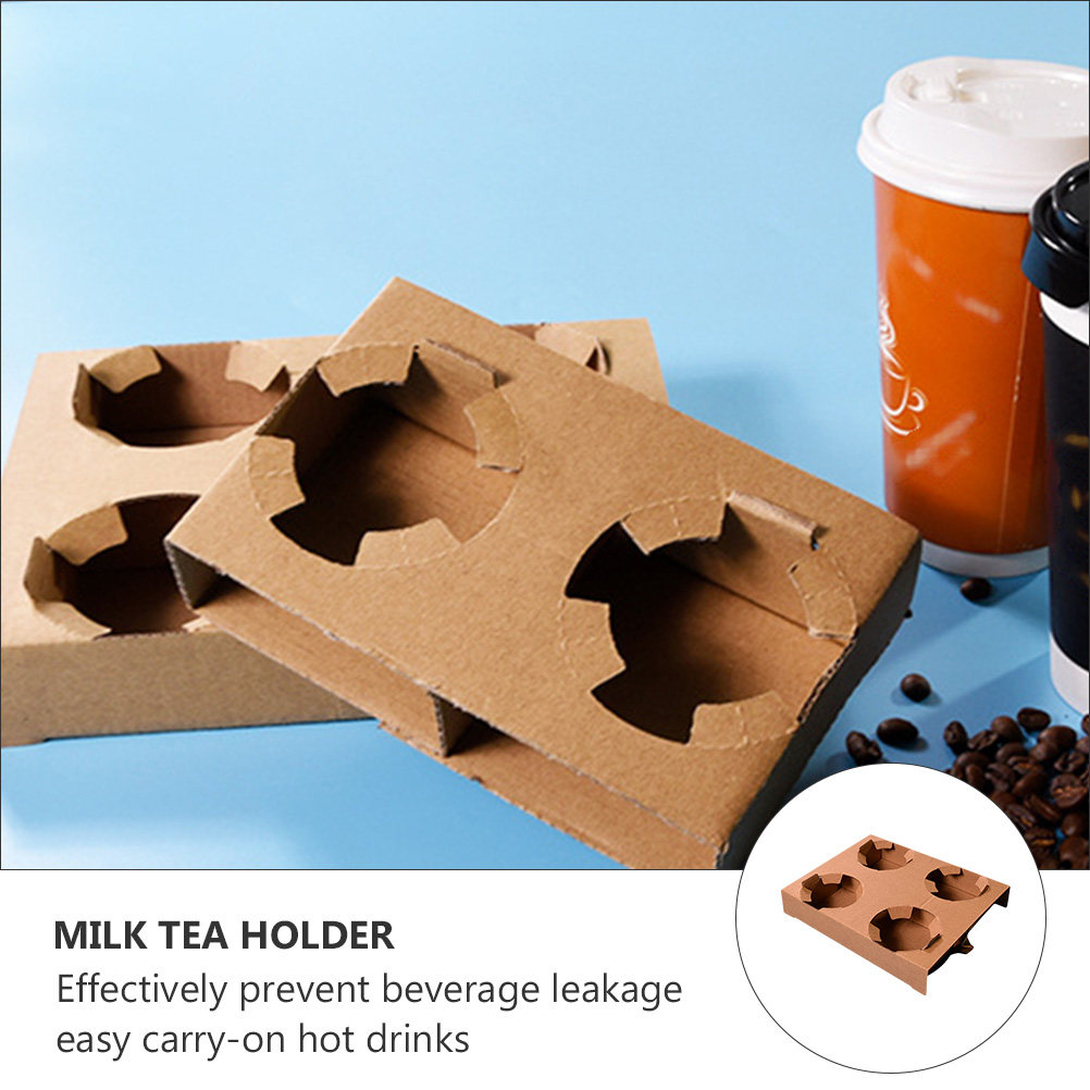10 Peças de Bandejas de Papel  - Coffee Tea Holders avaliação e preço