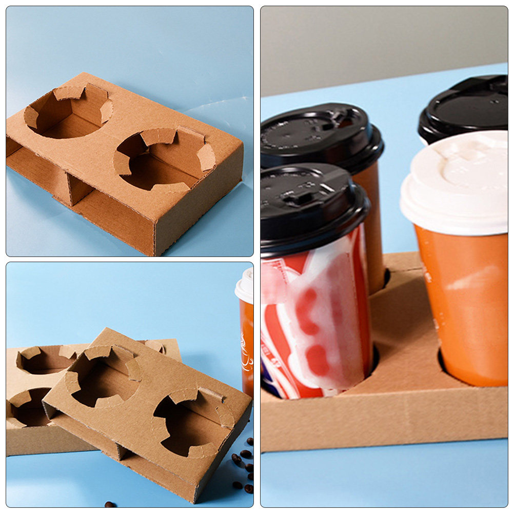 10 Peças de Bandejas de Papel  - Coffee Tea Holders avaliação e preço