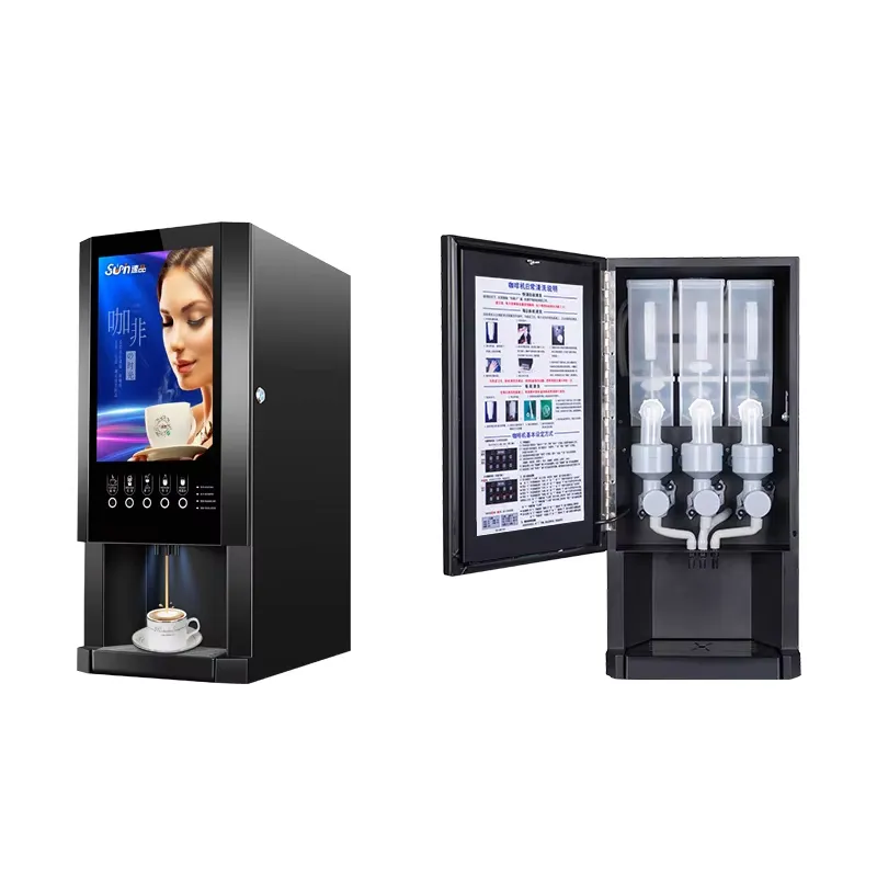 Máquina de Café Instantâneo E3 - Coffee Tea Vending Machine For Office avaliação e preço