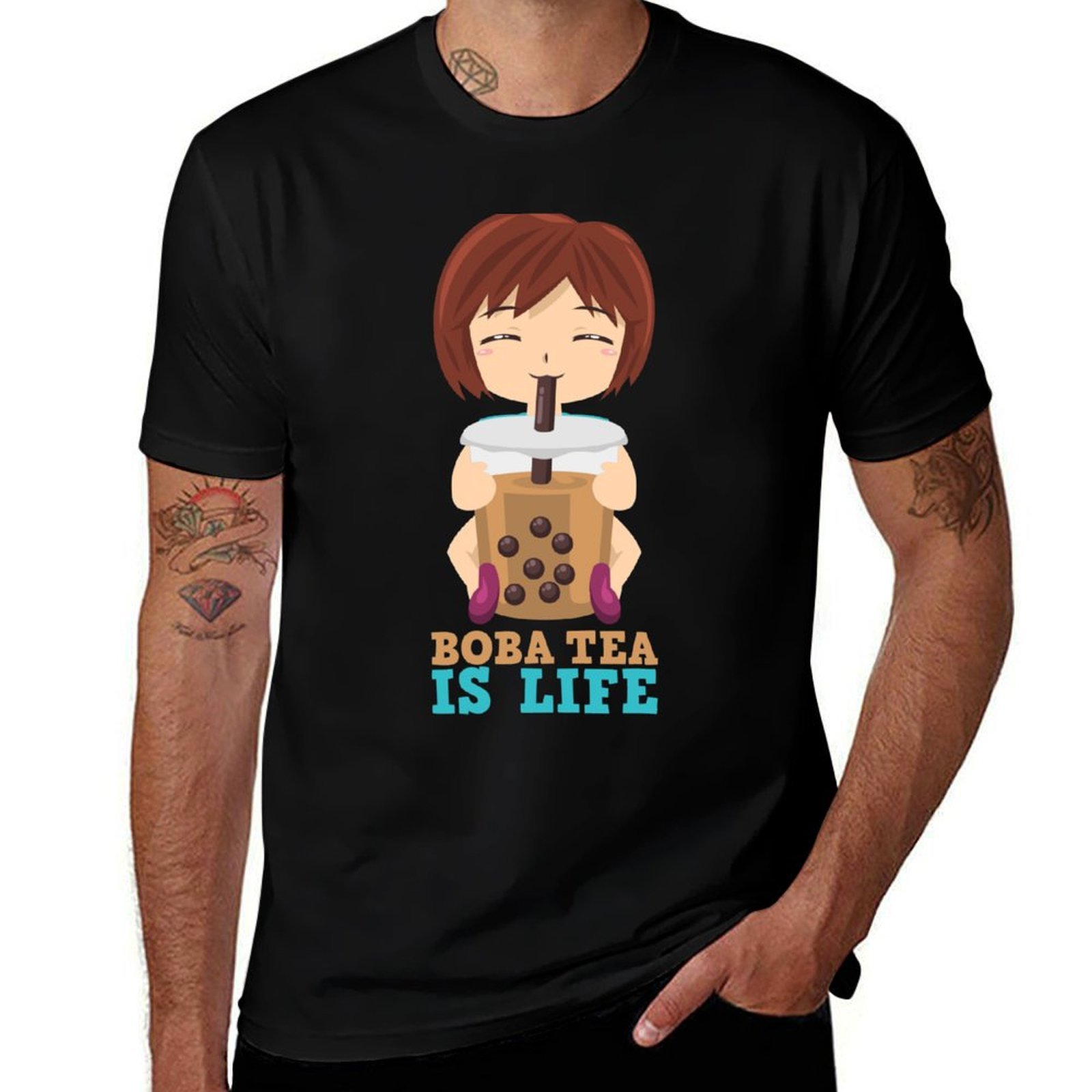 Camiseta Boba Tea is Life / As - Coffee Tea Boba avaliação e preço
