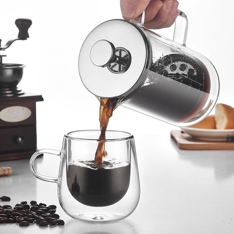 Dupla Camada Pote De Café Fran - French Press Glass avaliação e preço