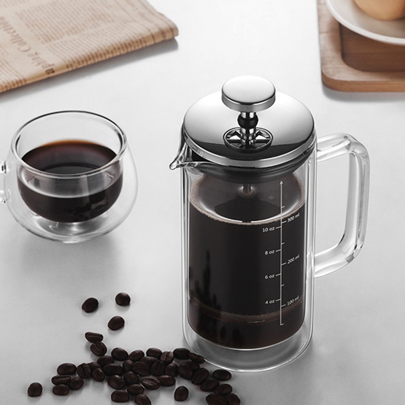 Dupla Camada Pote De Café Fran - French Press Glass avaliação e preço