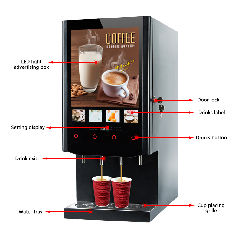 Máquina de Venda Automática de - Coffee Tea Vending Machine For Office avaliação e preço